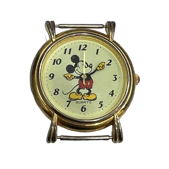 VINTAGE MICKEY MOUSE QUARTZ WATCH - NO BAND - Picture 6 of 11